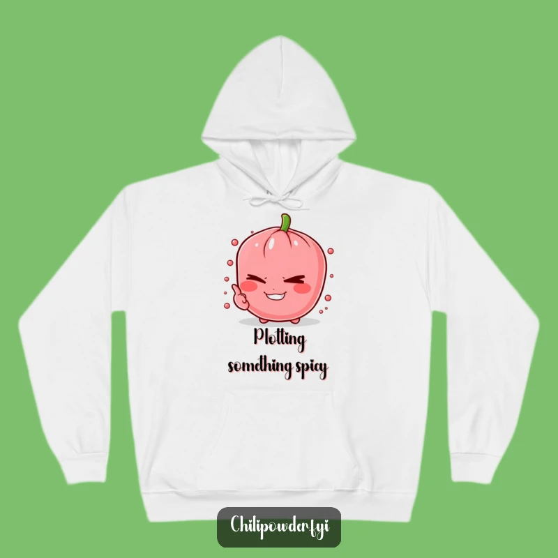 Cozy Funny Winking Chili Hoodie: Warmth with a Hint of Spice