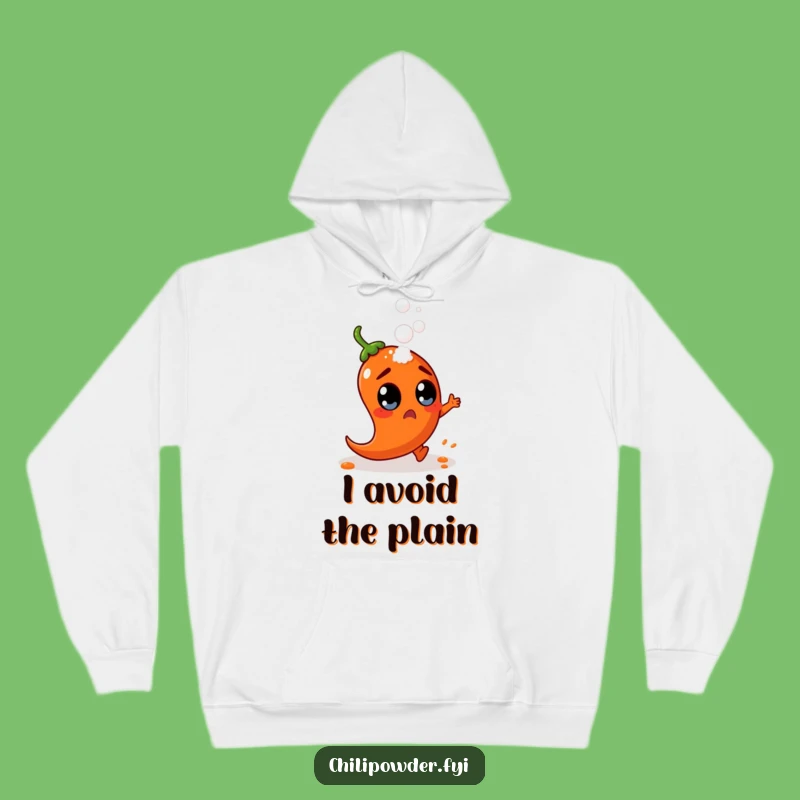 Funny Chili Powder Dodge Hoodie - Surprised Spice Cozy Escape