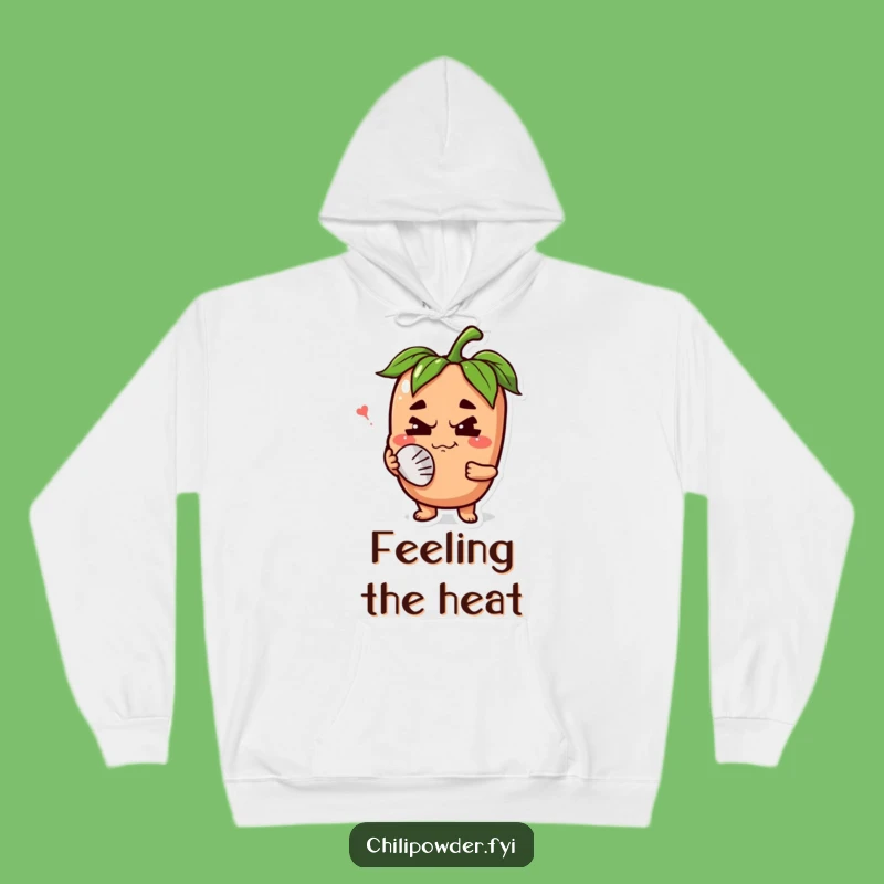 Funny Chili Powder Grimace Hoodie: Cozy Fanning Face Spice Gift