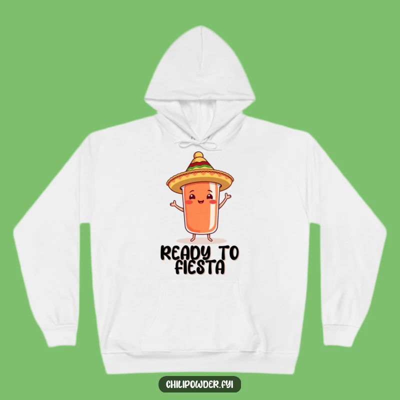 Cozy Funny Chili Sombrero Hoodie: Warmth with a Spicy Dance