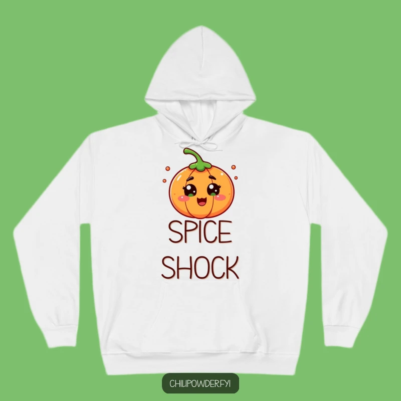 Funny Surprise Chili Powder Hoodie: Cozy Up with Wide-Eyed Humor