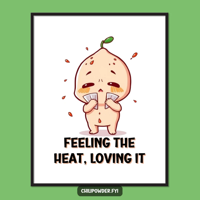 Free Printable Sweaty Chili Powder Wall Art - Humorous Spice Decor