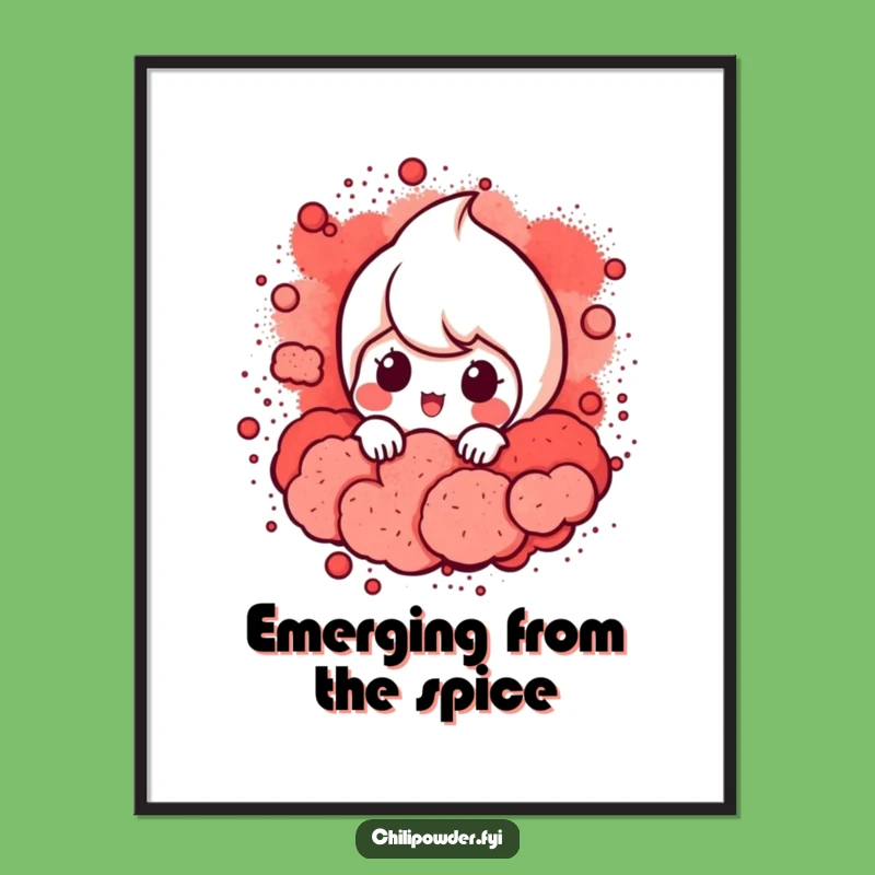 Free Printable Wall Art: Peeking Chili Funny Downloadable Decor