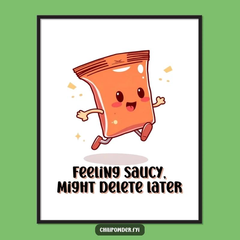 Free Printable Wall Art: Speedy Chili Bag's Sparkle Dash, Funny Downloadable Decor Gift