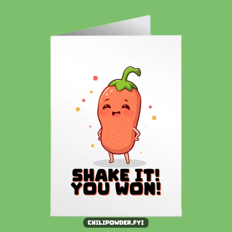 Free Printable Congrats Card: Merry Chili Sprinkle - Fun Downloadable Celebration