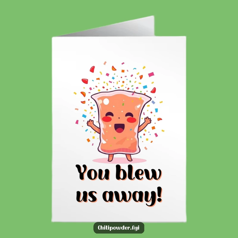 Free Printable Congrats Card: Chili Powder Confetti Blast Funny Achievement Gift