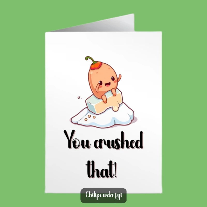 Free Printable Congrats Card: Hilarious Kawaii Chili's Meltdown - Funny Downloadable Gift