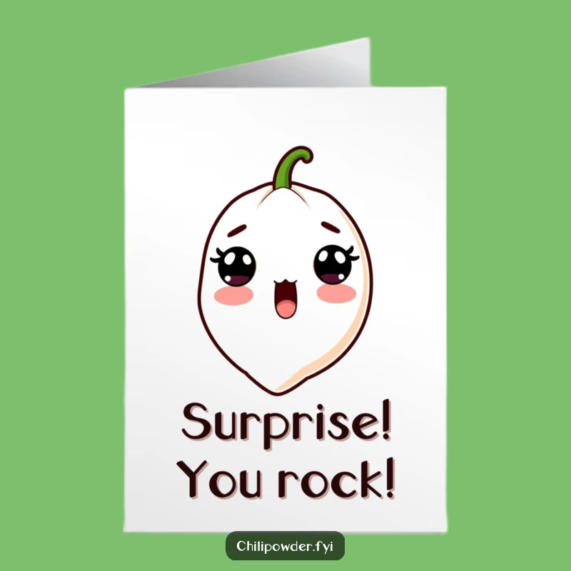 Astonishing Free Printable Thank You Card: Kawaii Chili Powder Surprise