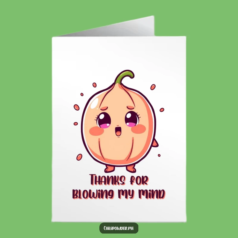 Free Printable Shocked Chili Powder Thank You Card - Astonished Downloadable