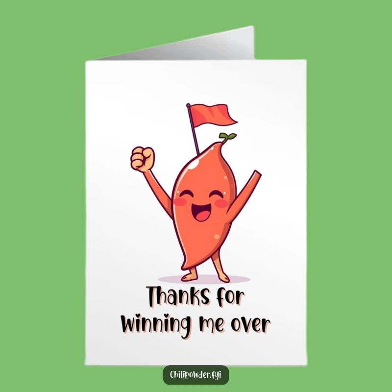 Free Printable Triumph Chili Powder Thank You Card - Joyful Downloadable