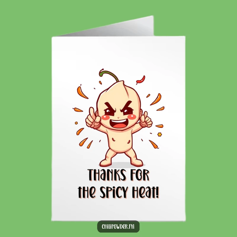 Free Printable Thank You Card: Dramatic Chili Funny Downloadable Gratitude
