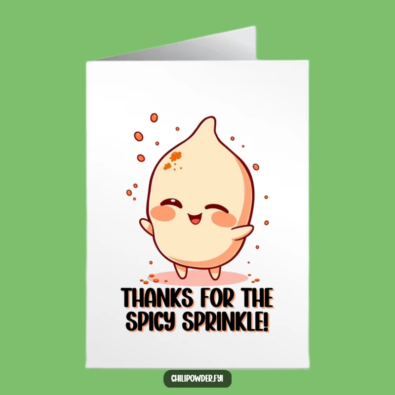 Free Printable Thank You Card: Witty Chili Powder, Flavorful Downloadable Gift