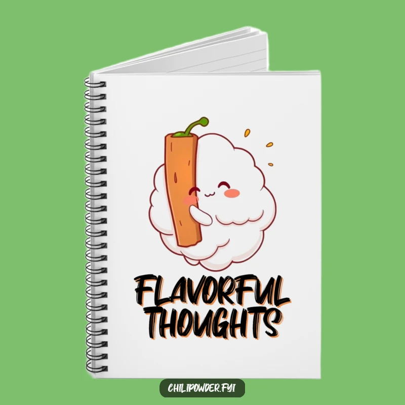 Funny Kawaii Chili Powder Cloud Notebook A Whimsical Stationery Gift