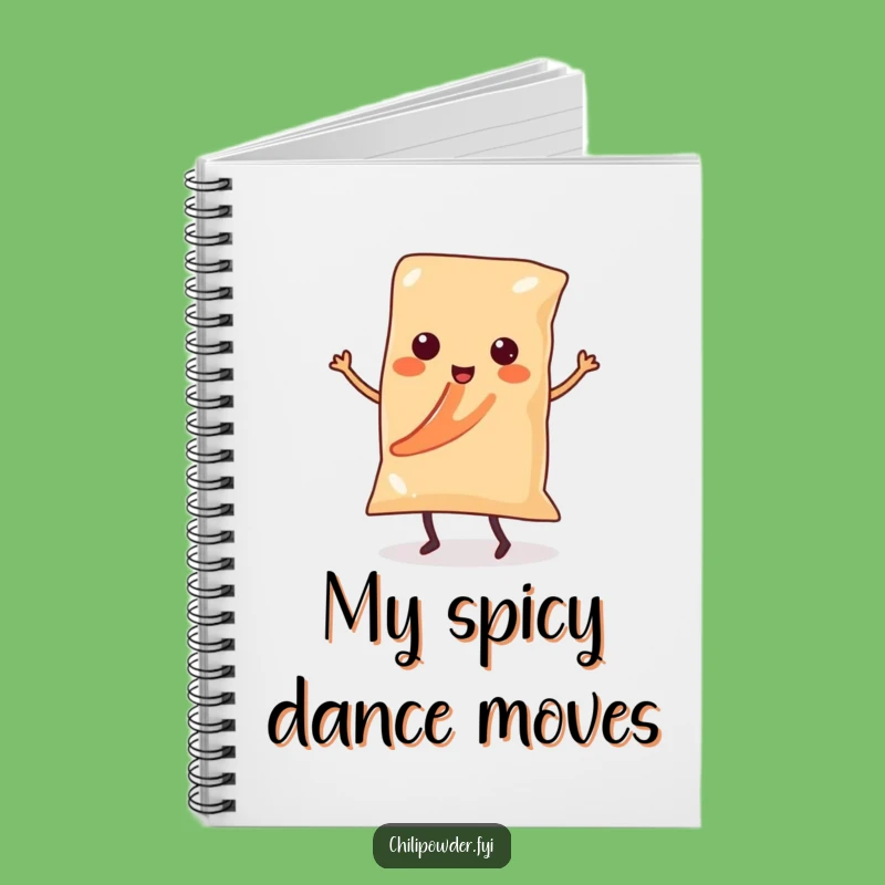 Funny Kawaii Chili Powder Salsa Dancer Notebook - Jot Down Spicy Ideas Gift