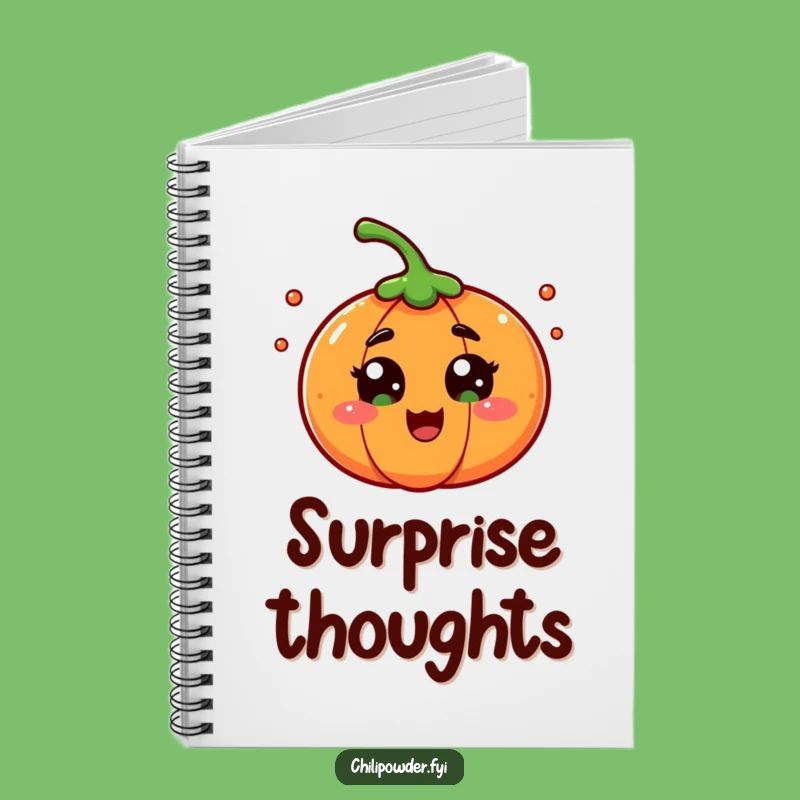 Funny Surprise Chili Powder Notebook: Jot Down Reactions with Humor