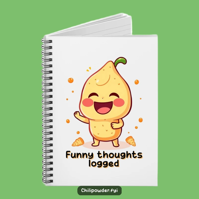 Funny Laughing Chili Notebook: Jot Down Ideas with Glee