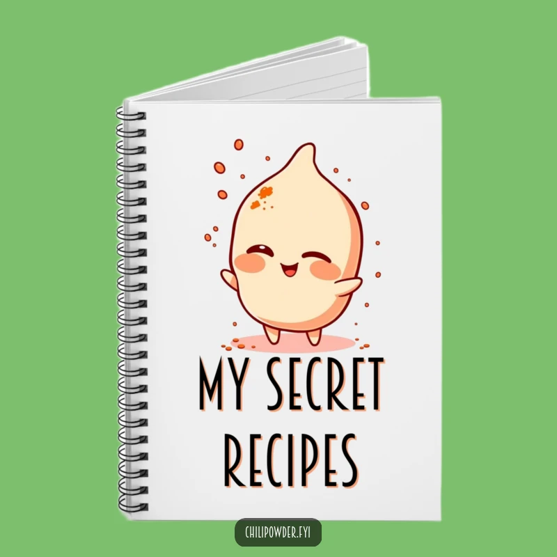 Funny Winking Chili Powder Notebook - For Your Spiciest Ideas