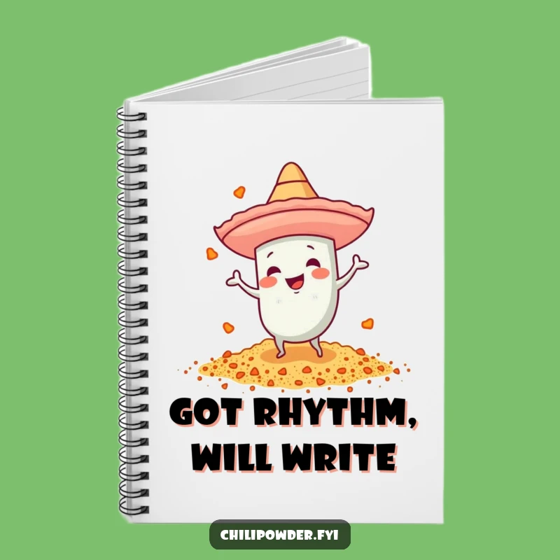 Funny Dancing Chili Powder Sombrero Notebook: Fiesta Journal for Energetic Ideas