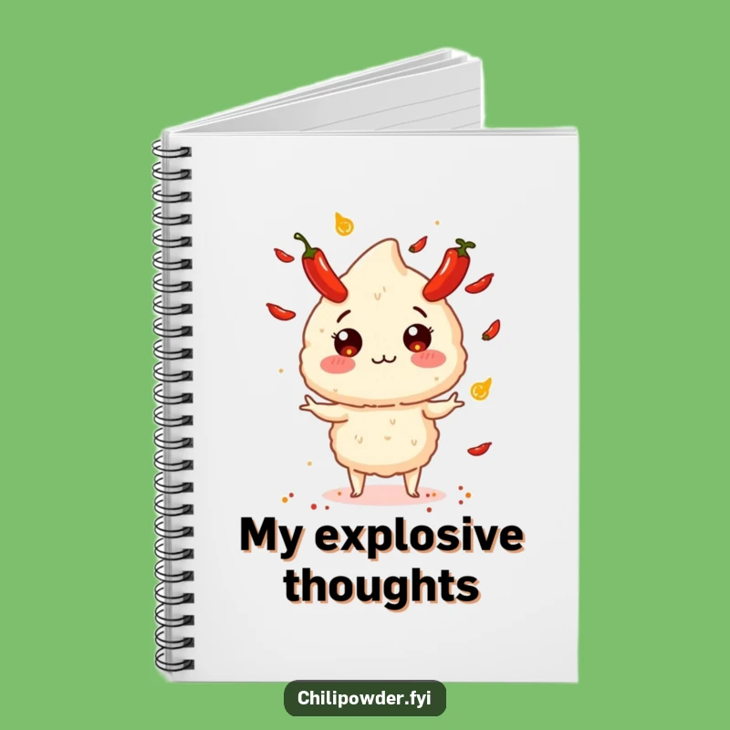 Funny Chili Powder Juggling Notebook - Hilarious Journal for Explosive Ideas