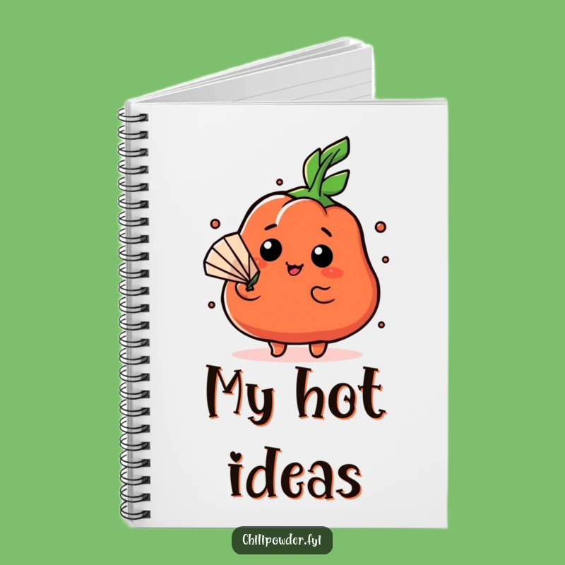 Funny Dramatic Chili Fan Notebook - Jot Down Your Dramas Gift