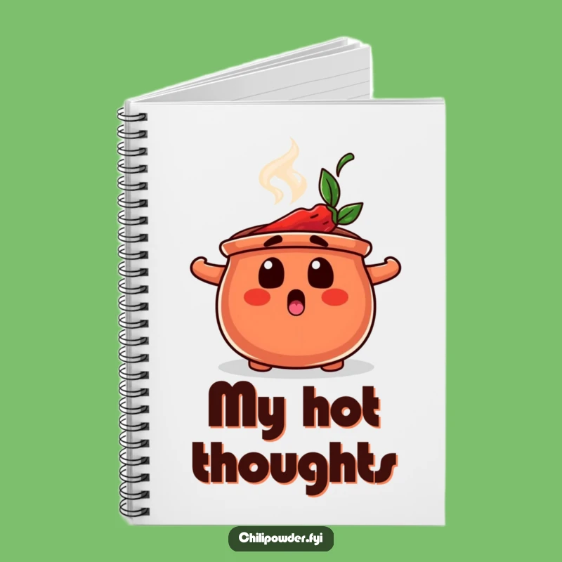 Funny Chili Pot Notebook: Jot Down Surprises with Spice and Humor