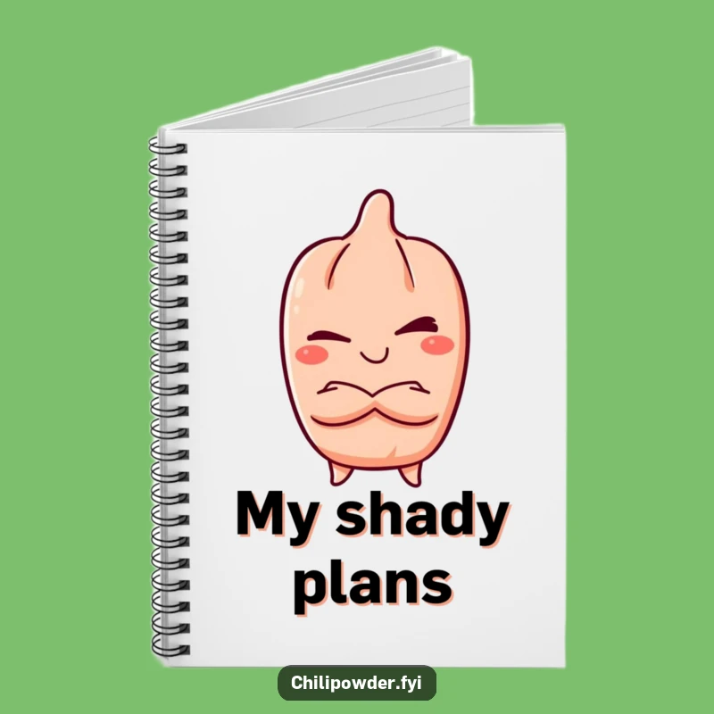 Funny Kawaii Chili Wink Notebook: Mischievous Journal, Gift