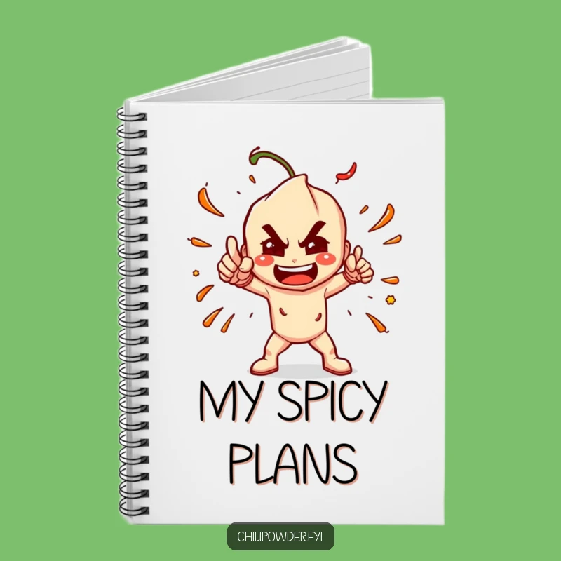 Funny Chili Powder Pose Notebook: Jot Down Spicy Ideas