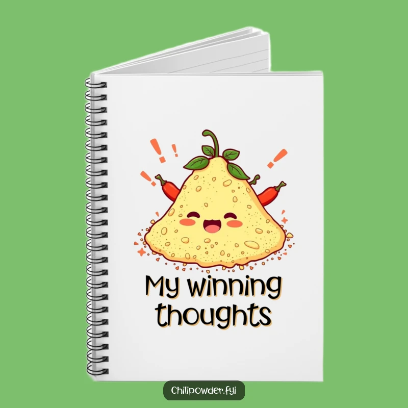 Funny Chili Powder Notebook: Jot Down Cheerful Ideas with Spice