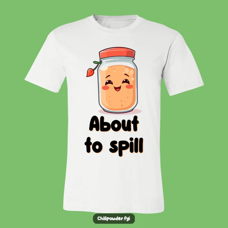 Funny Tipping Chili Powder Jar T-Shirt: Hilarious Spice Apparel for Jokers