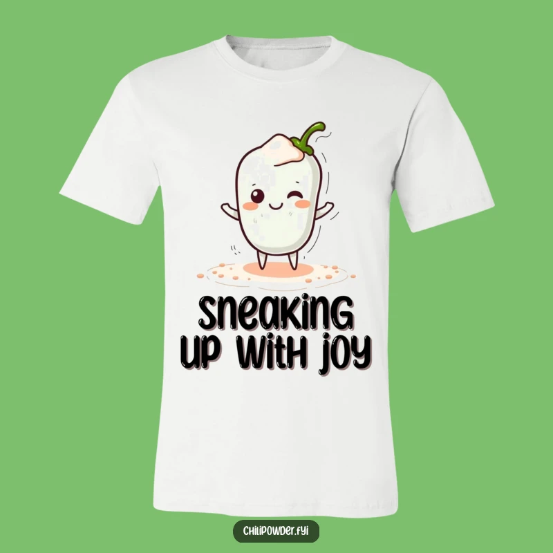 Funny Kawaii Chili Powder Tiptoe T-Shirt - Secretly Amused Spicy Apparel Gift