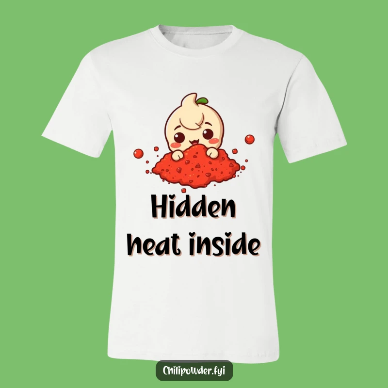 Funny Chili Cloud T-Shirt: Mysterious Spice Peekaboo Tee, Playful Gift