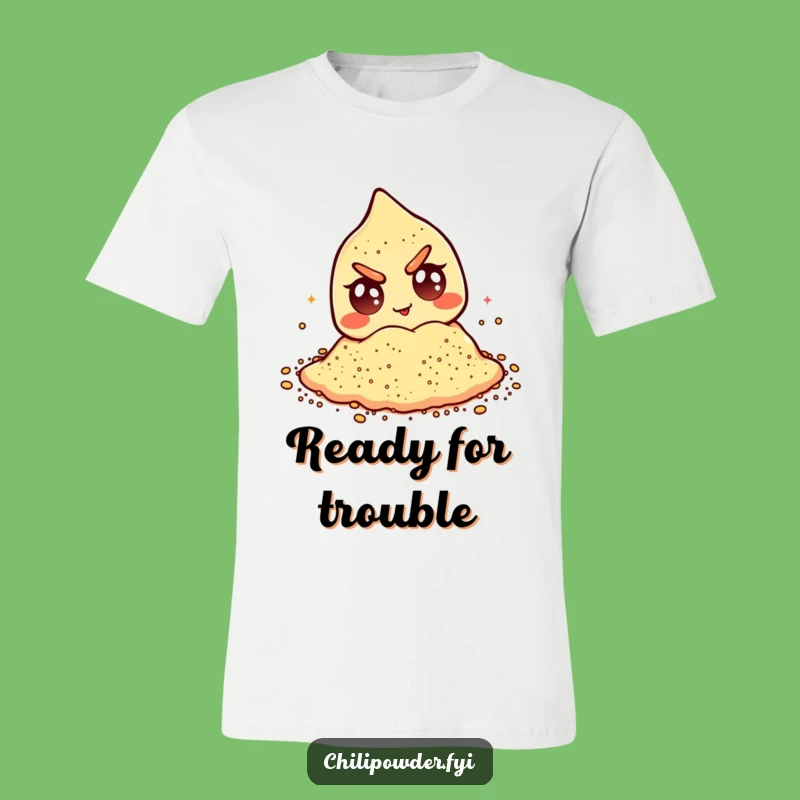Funny Winking Chili Powder Tee: Hilarious Googly Eyes T-Shirt for Spice Lovers