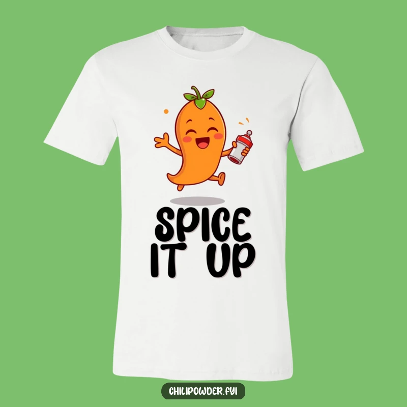 Funny Chili Powder Leap T-Shirt: Exciting Spice Shaker Tee Gift