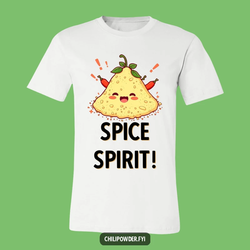 Funny Chili Powder Cheer Tee: Enthusiastic Spice Pile Shirt Gift