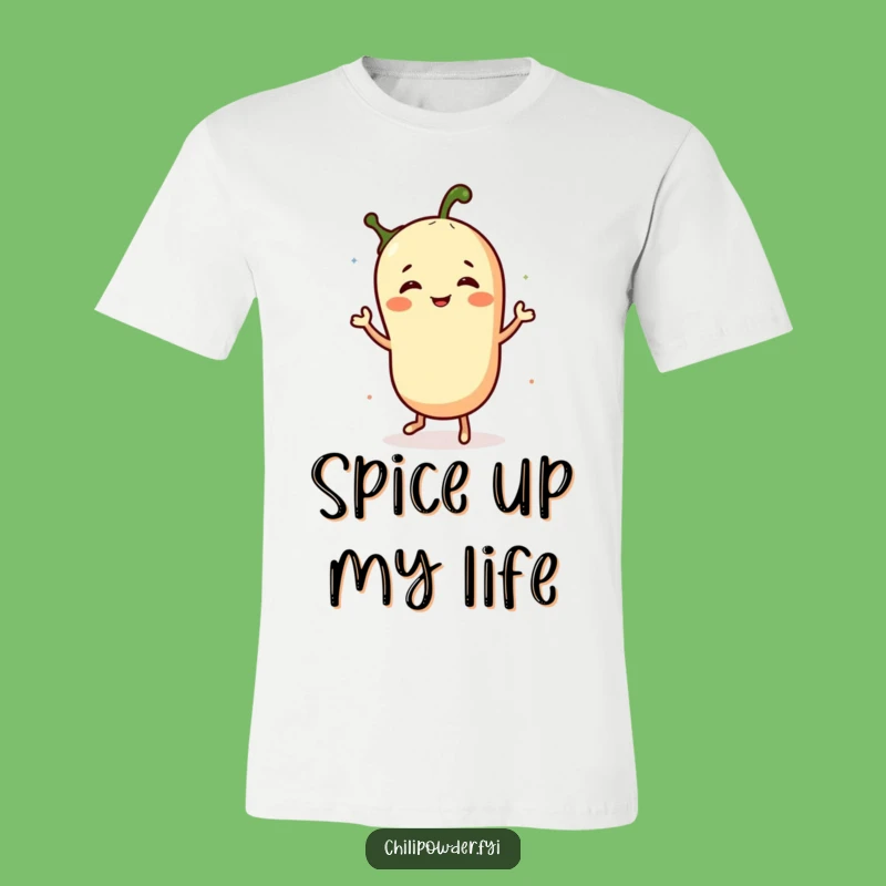 Funny Chili Powder Character Dancing Tee: Hilarious Spice Fashion Gift