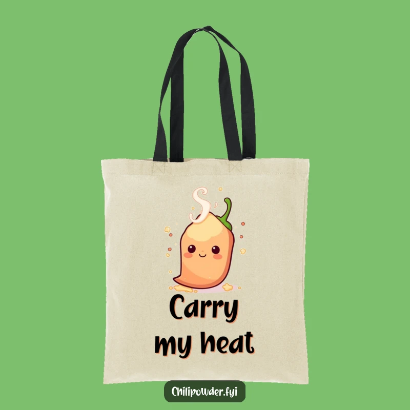 Funny Steamy Chili Tote Bag - Carry Your Playful Heat