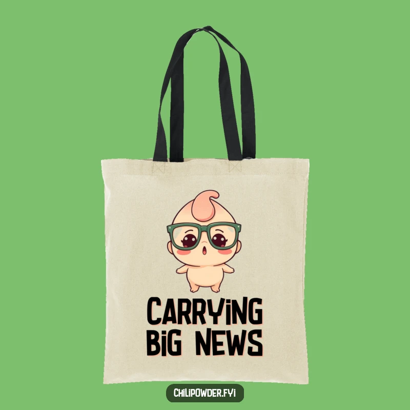 Funny Kawaii Chili Powder Tote Bag: Surprised Spice Accessory, Hilarious Gift