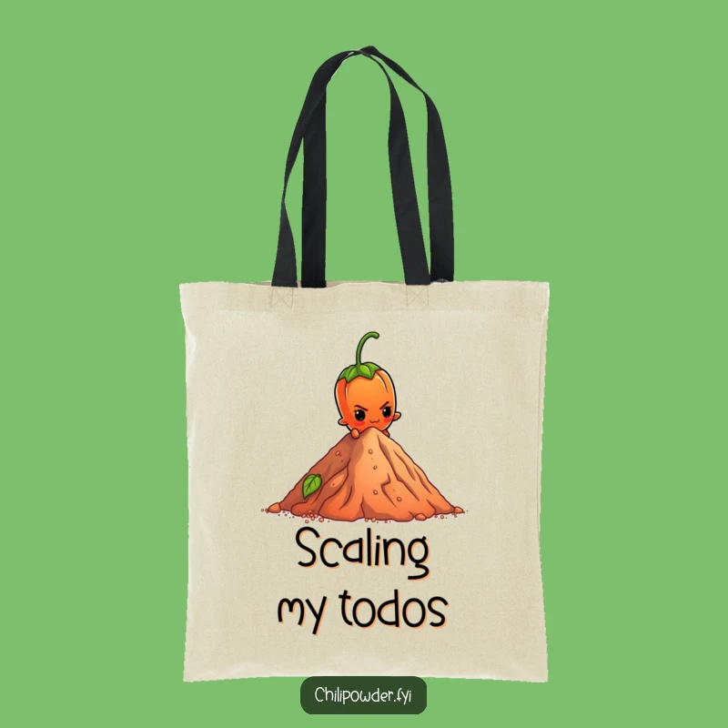 Funny Chili Climber Tote Bag: Carry Your Ambition with Style