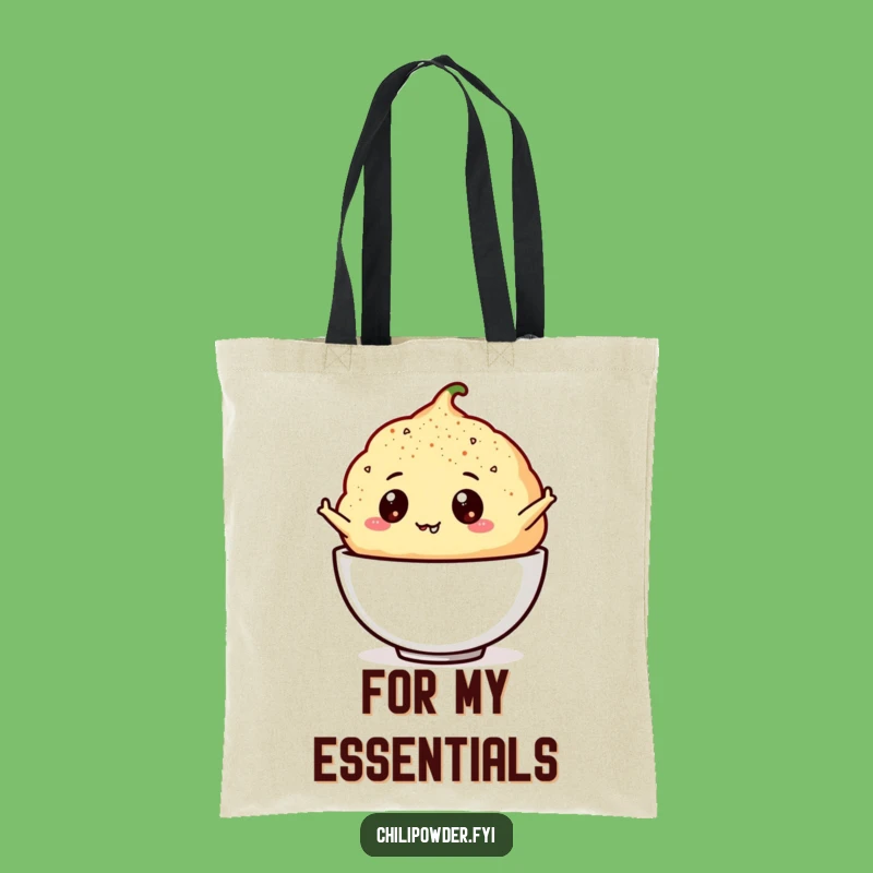Funny Chili Powder Puff Tote Bag: Carry Your Humor Everywhere