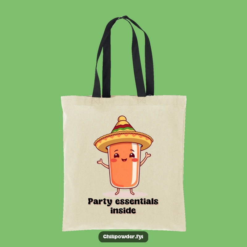 Funny Chili Sombrero Tote Bag: Carry the Fiesta Everywhere