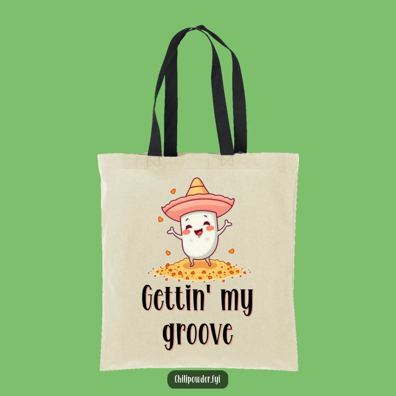 Funny Dancing Chili Powder Sombrero Tote Bag: Fiesta Carry-All Gift