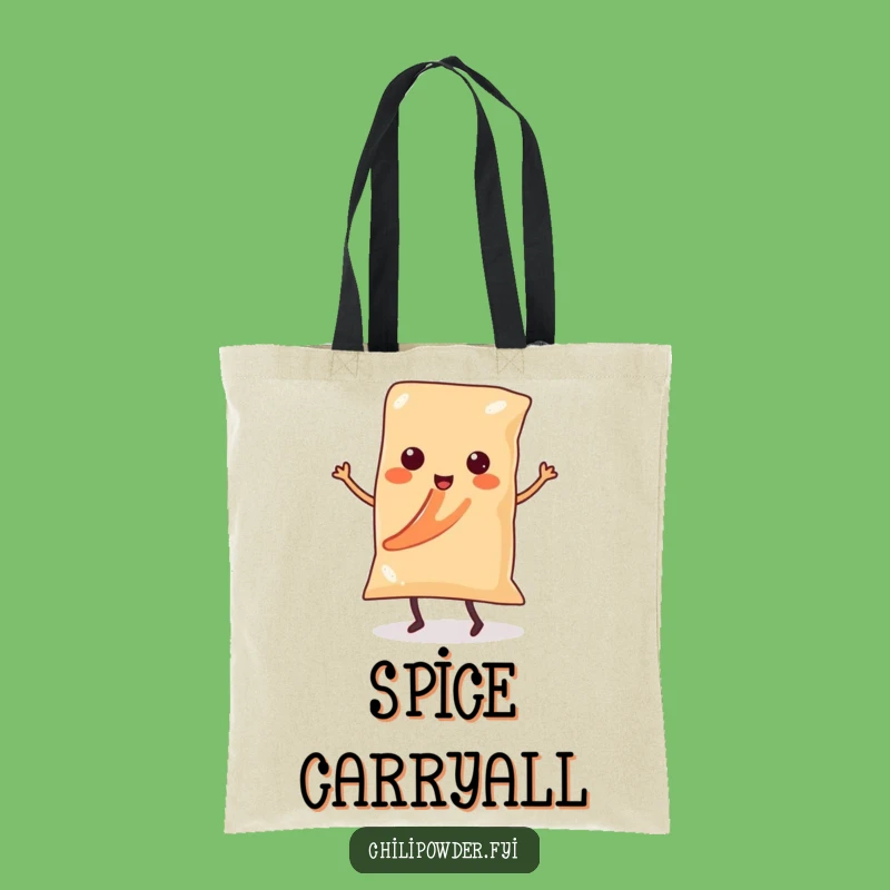 Funny Kawaii Chili Powder Salsa Dancer Tote Bag - Carry Your Spice Gift