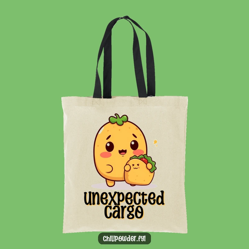 Funny Kawaii Chili Powder Tote: Carry Your Snacks with Hilarious Surprise