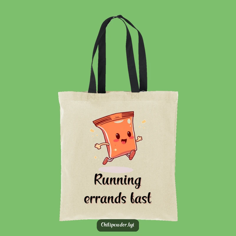 Funny Sparkle Run Chili Powder Tote Bag - Carry Your Fun On The Go!