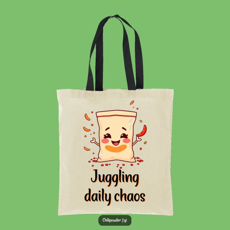 Funny Chili Juggling Tote Bag: Carry Your Laughs in Style