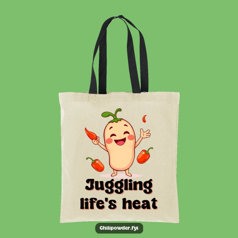 Funny Chili Powder Juggler Tote Bag: Hilarious Spicy Carry-all, Great Gift