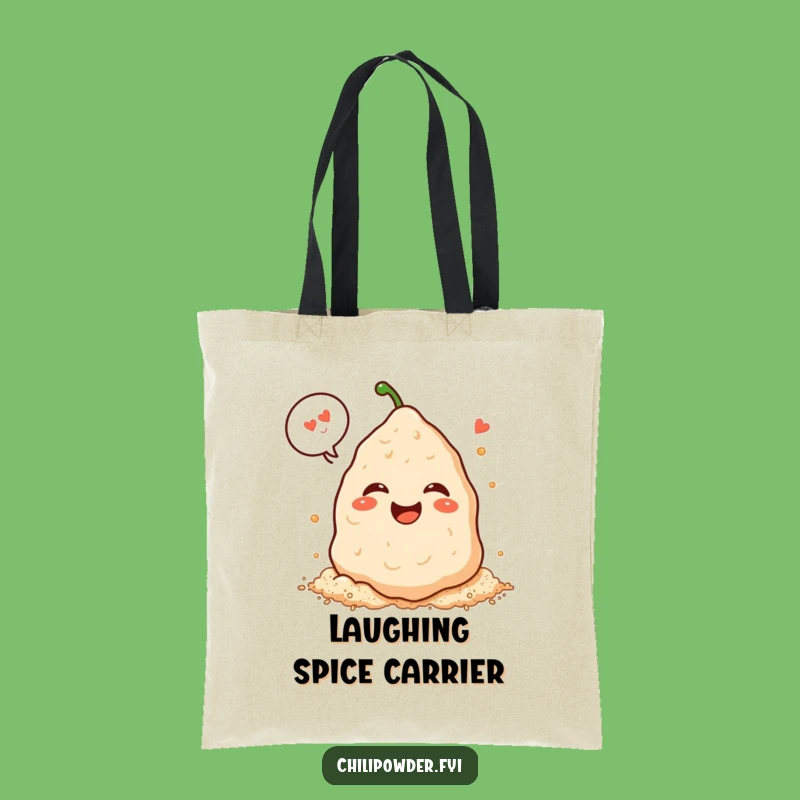 Funny Laughing Kawaii Chili Pile Tote Bag - Carry Your Giggles Gift